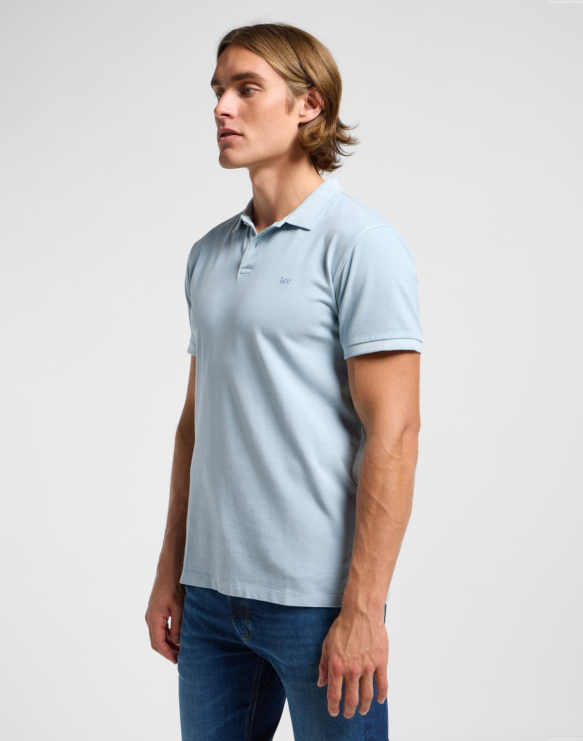 Garment Dye Polo in Concrete Gray - LEE Schweiz