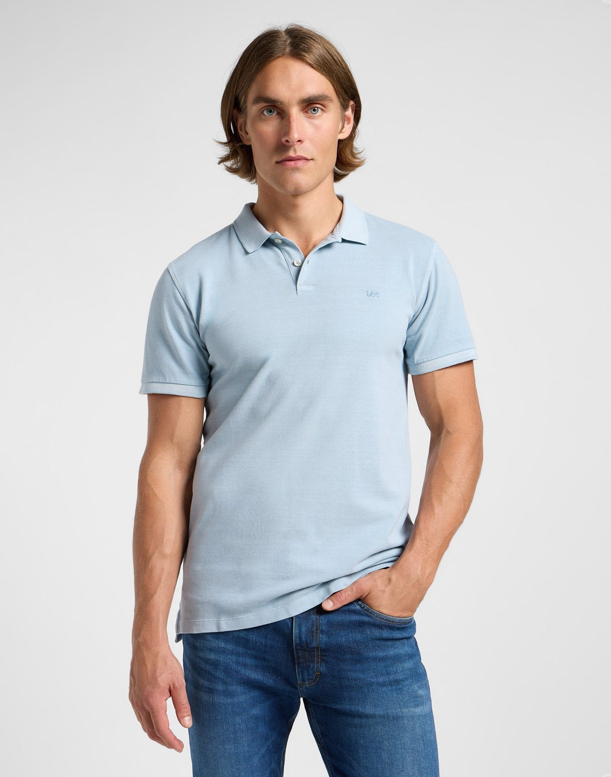 Garment Dye Polo in Concrete Gray - LEE Schweiz