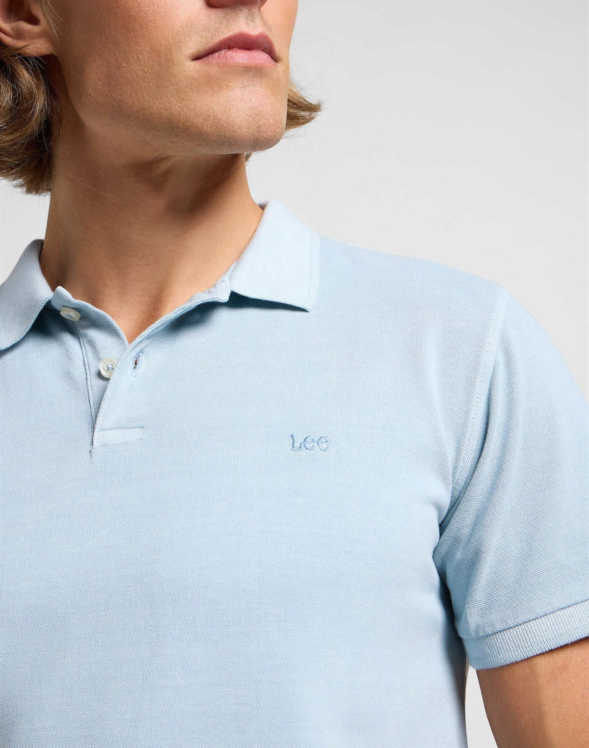 Garment Dye Polo in Concrete Gray - LEE Schweiz