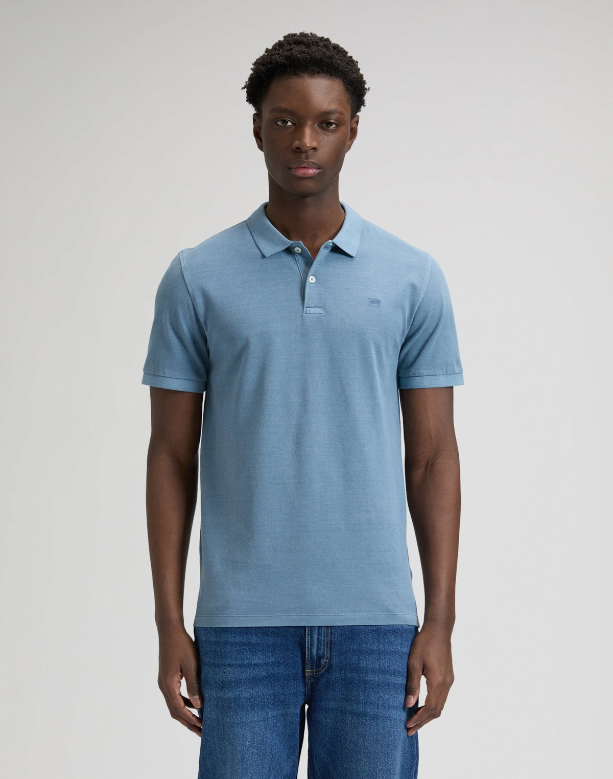 Garment Dye Polo in Dustier Blue - LEE Schweiz