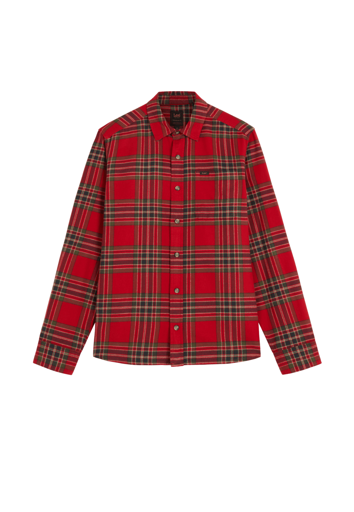 Hemd Leesure in Red Tartan - LEE Schweiz
