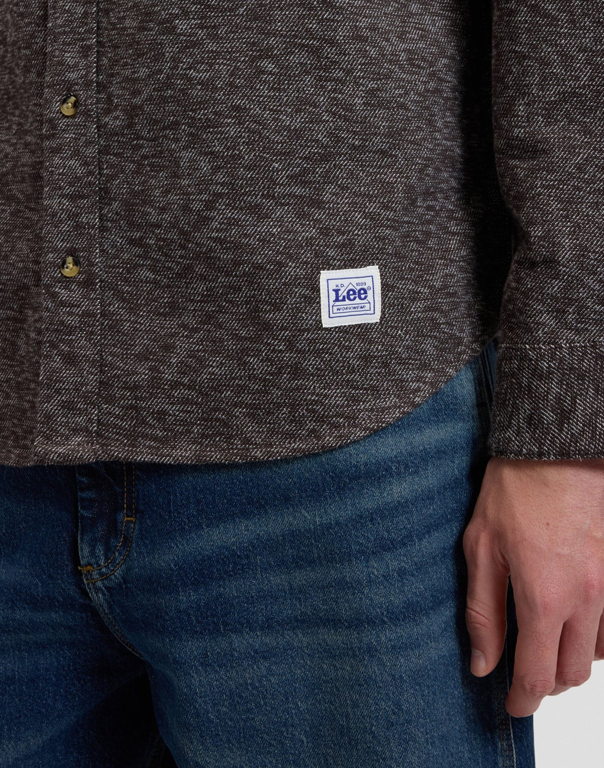 Hemd Workwear Button Down in Chocolate Torte - LEE Schweiz