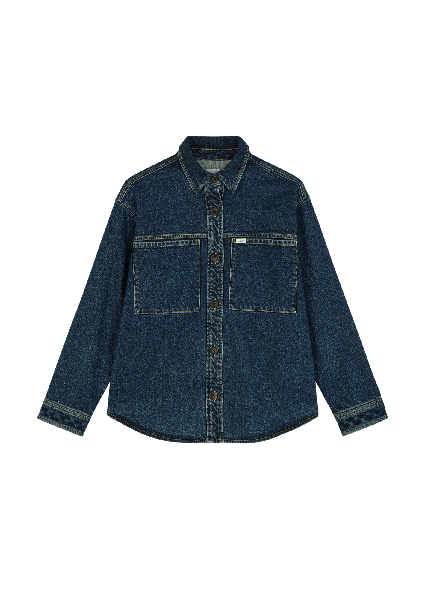 Jeanshemd Relaxed Utility Overshirt in Blue Dagger - LEE Schweiz
