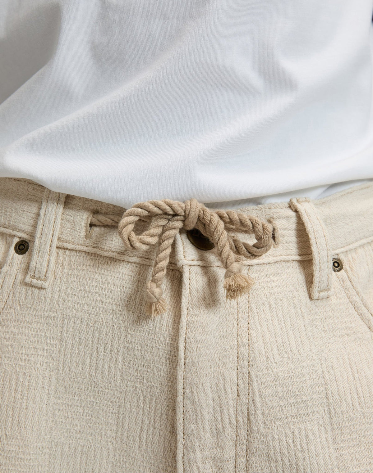 Jort With Drawstring in Natural Greige - LEE Schweiz