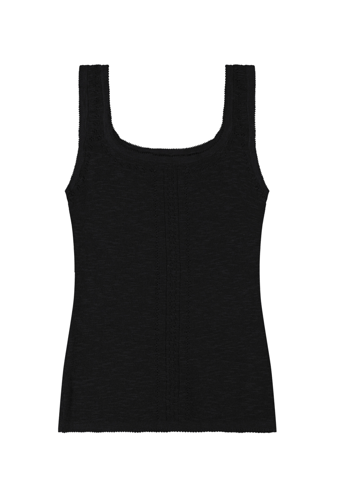 Knitted Tank in Black - LEE Schweiz