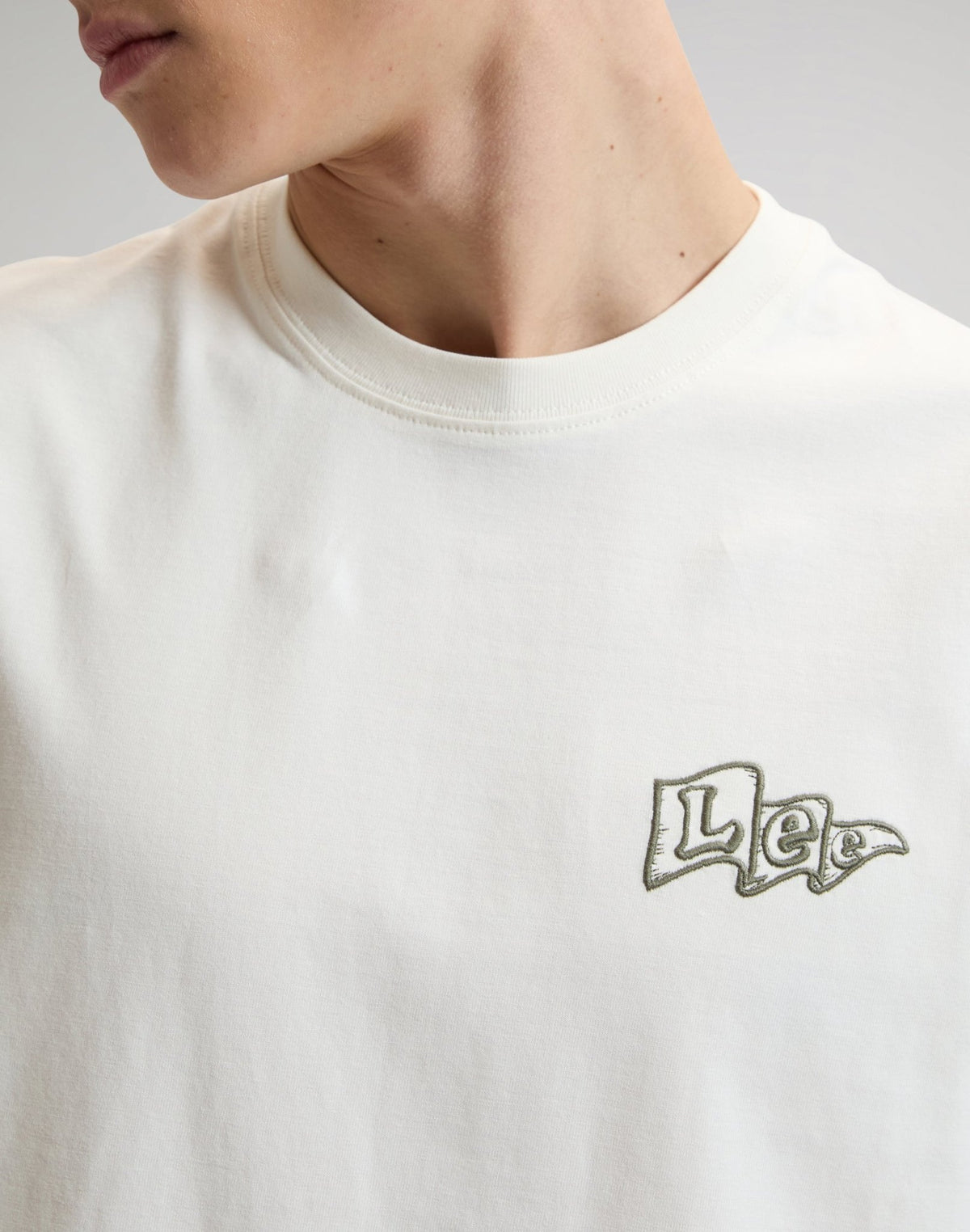 Lee Flag Tee in Natural - LEE Schweiz