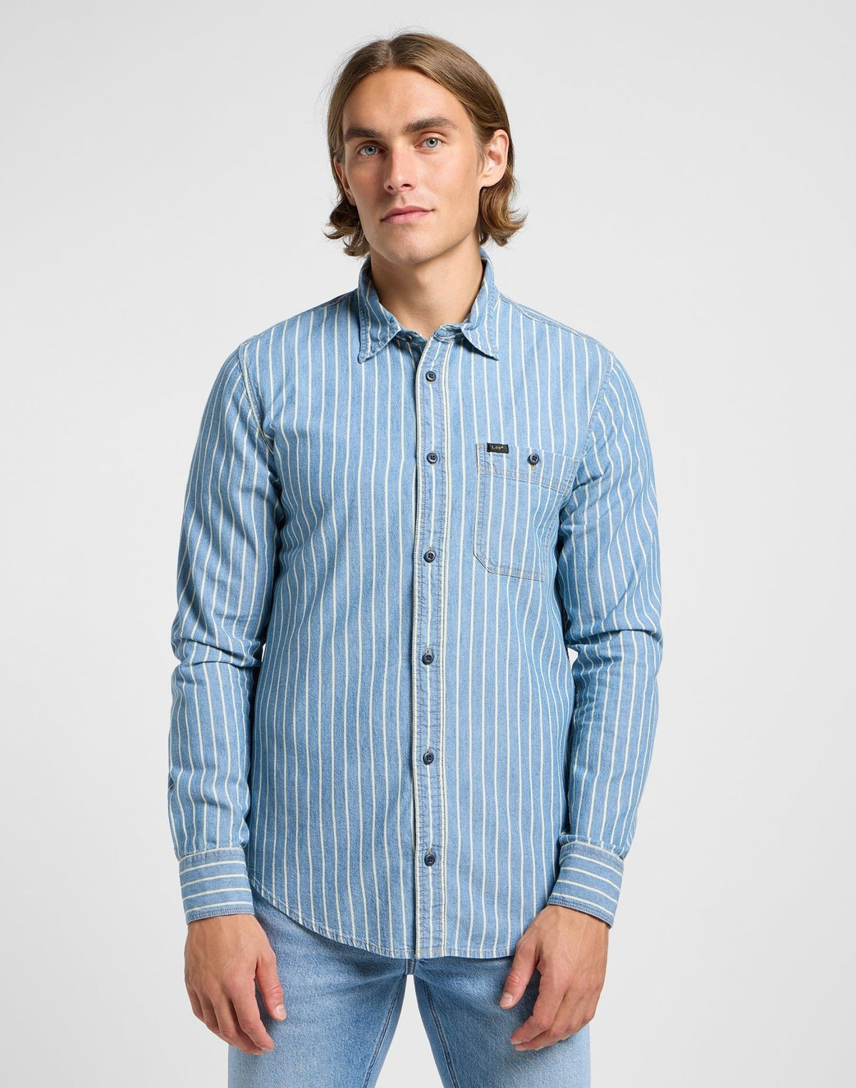 Leesure Shirt in Indigo Dobby - LEE Schweiz