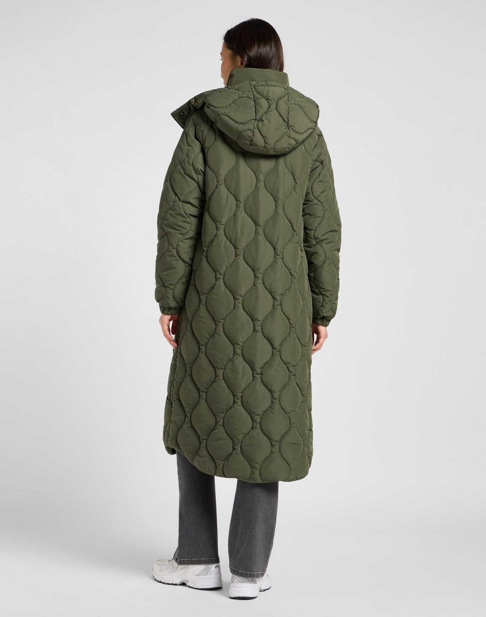 Long Puffer in Oak Moss - LEE Schweiz