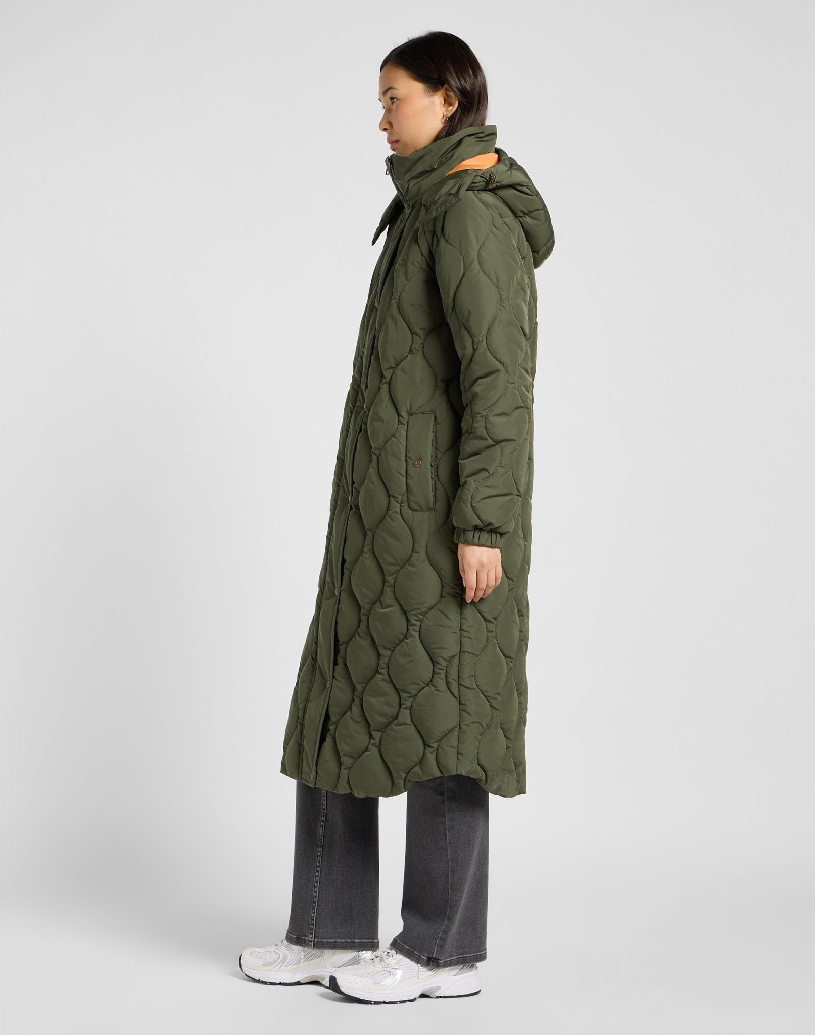 Long Puffer in Oak Moss - LEE Schweiz