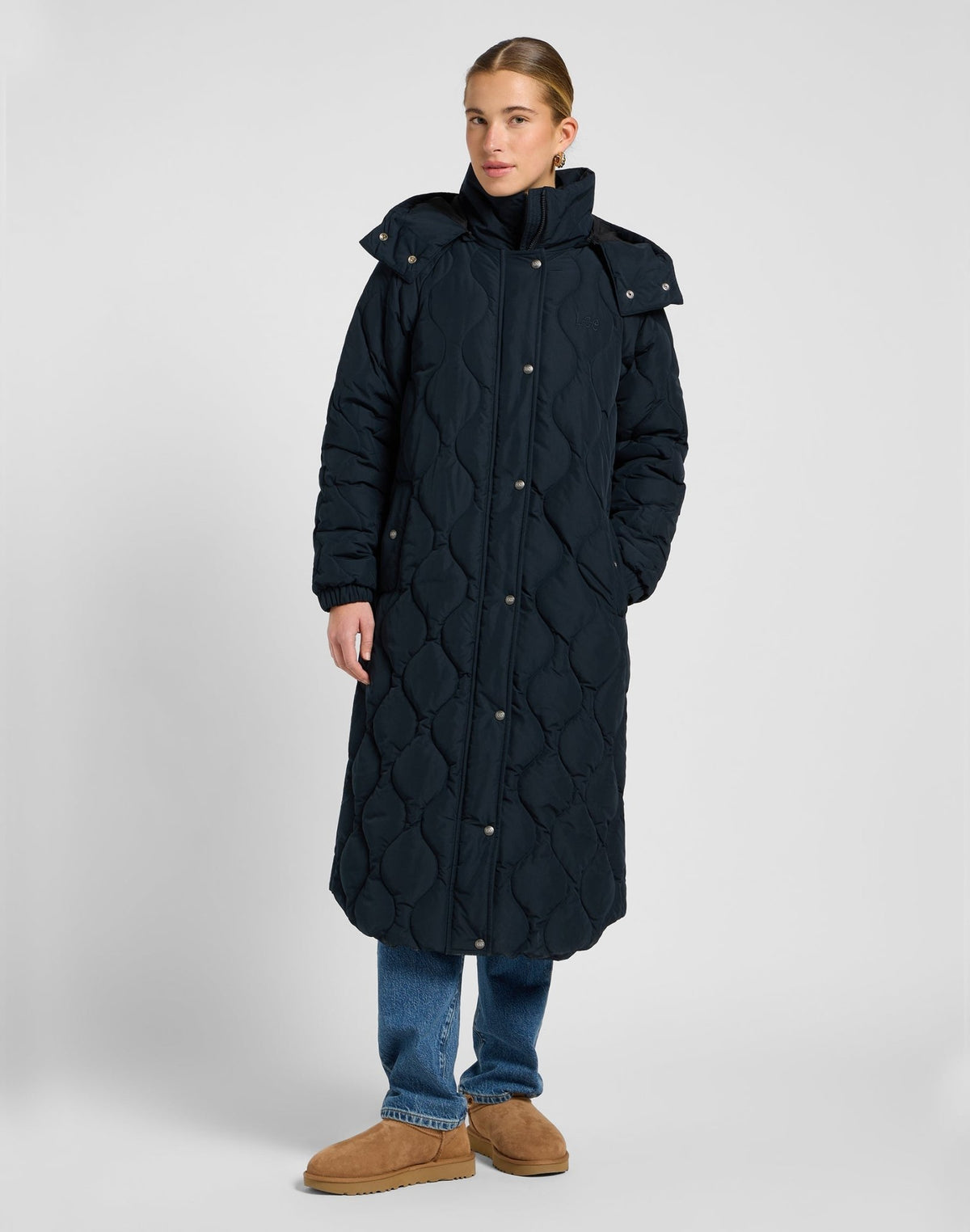 Long Puffer in Unionall Black - LEE Schweiz