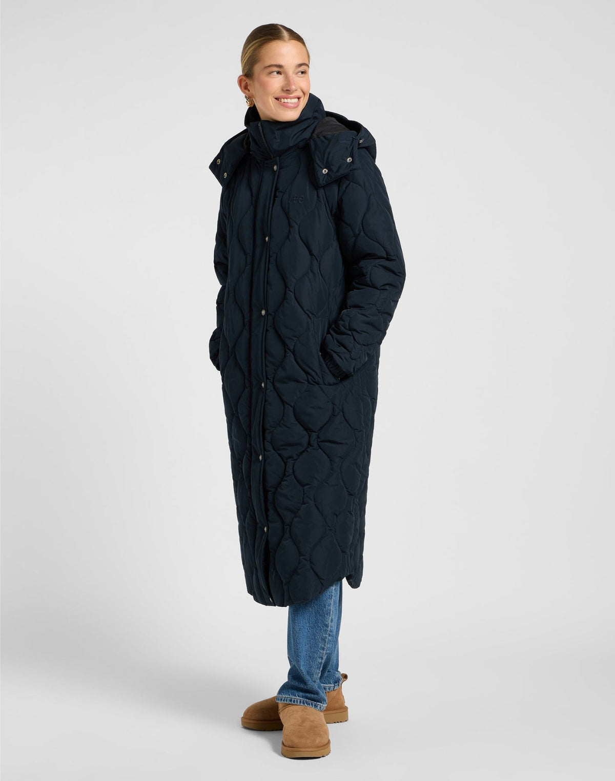 Long Puffer in Unionall Black - LEE Schweiz