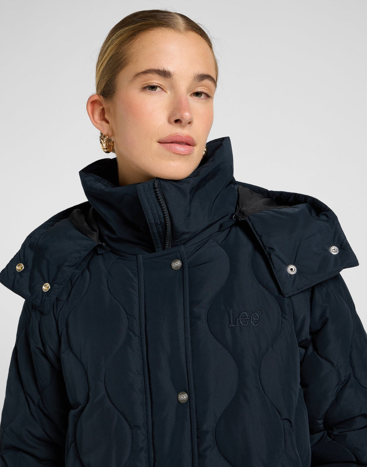 Long Puffer in Unionall Black - LEE Schweiz