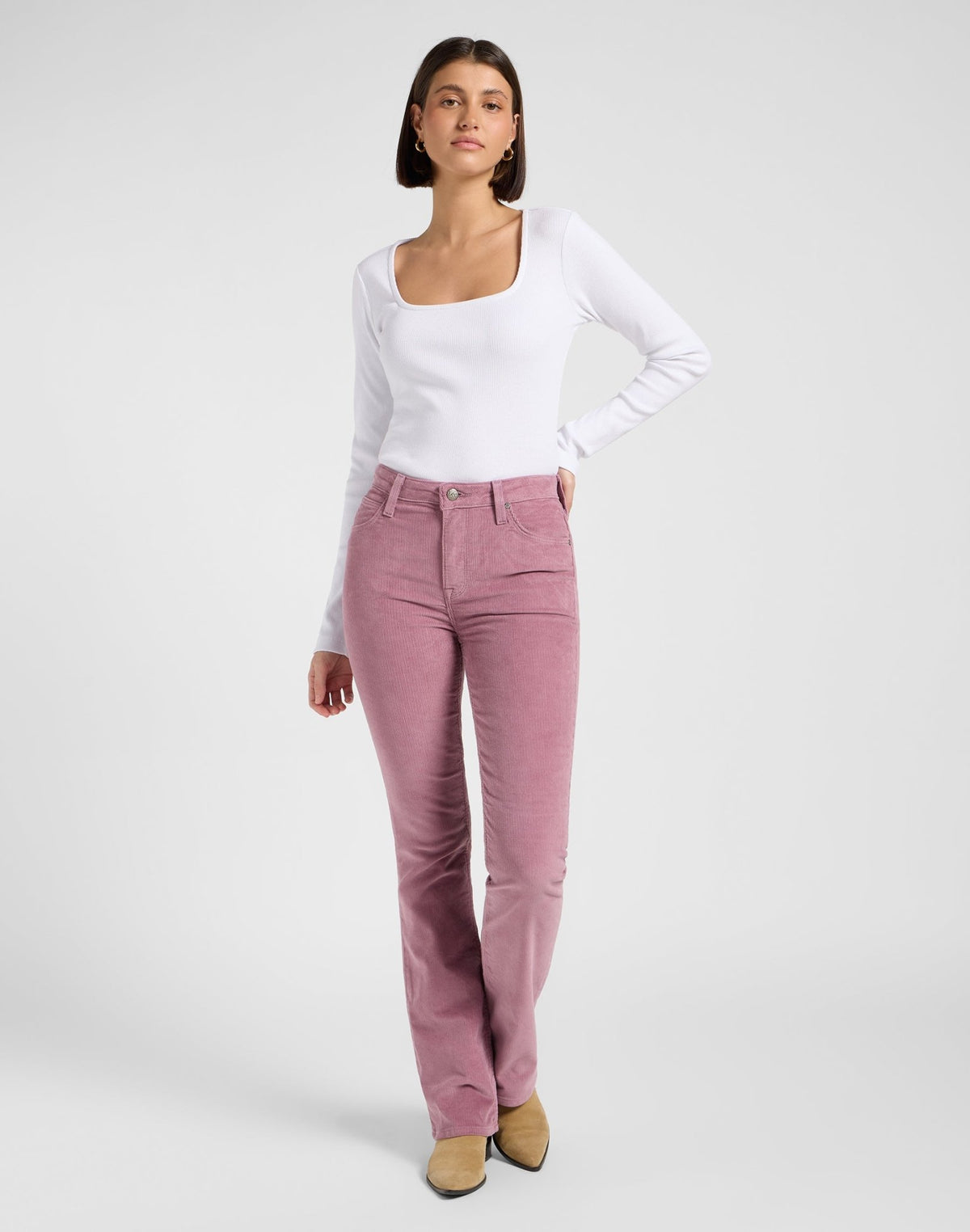 Ls Square Neck in Bright White - LEE Schweiz