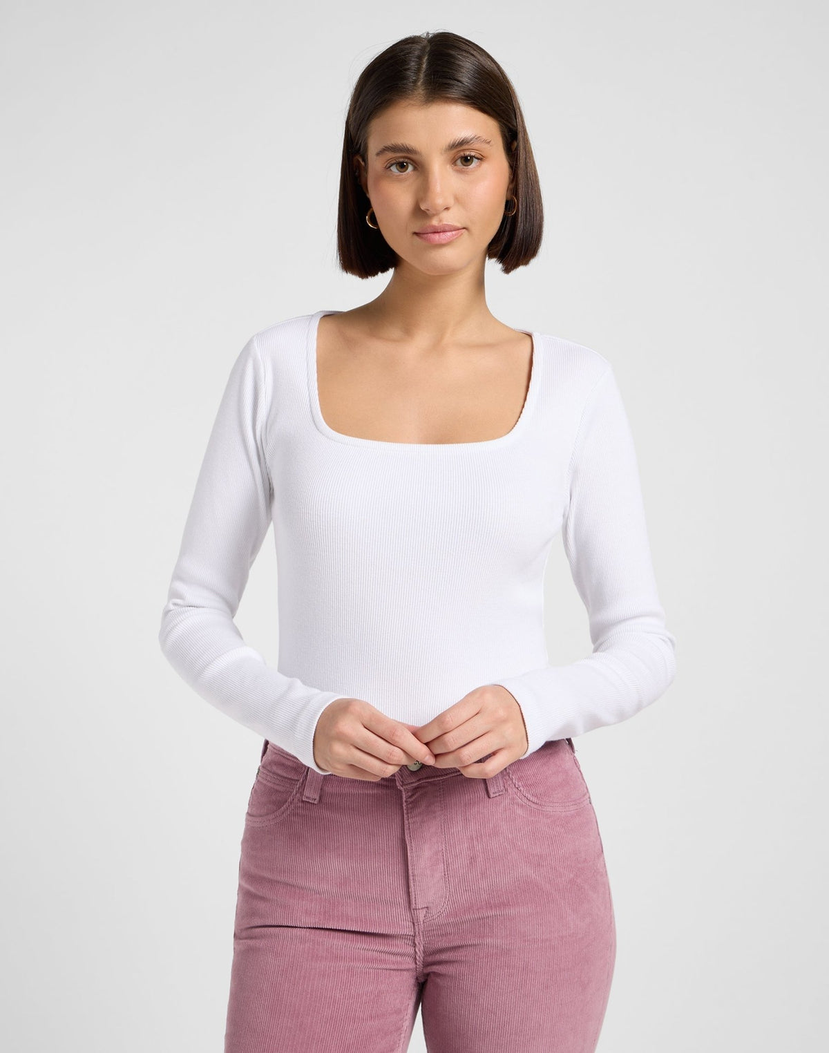 Ls Square Neck in Bright White - LEE Schweiz