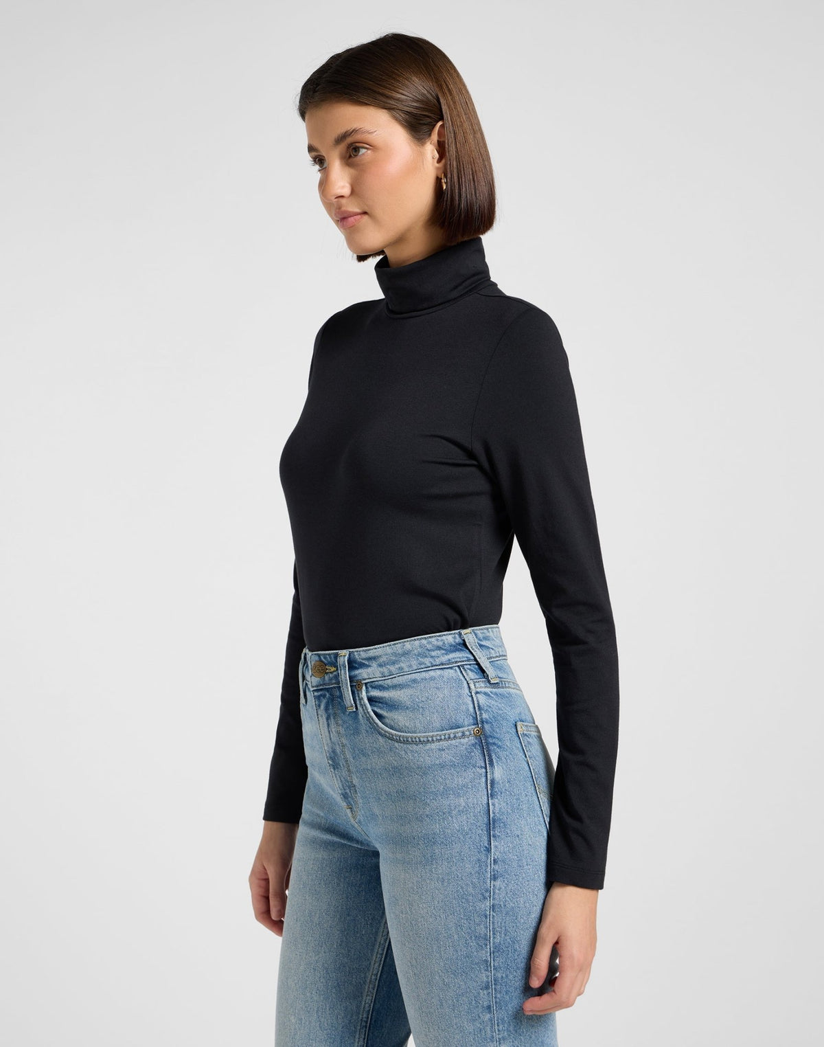 Ls Turtle Neck in Unionall Black - LEE Schweiz