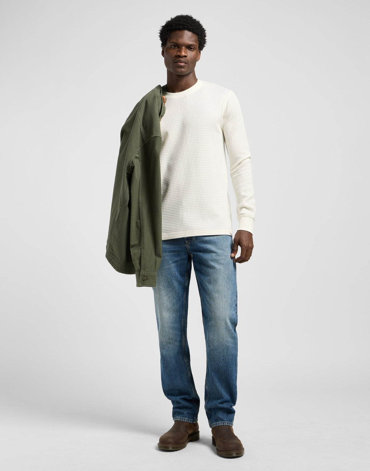 Ls Waffle Tee in Ecru - LEE Schweiz