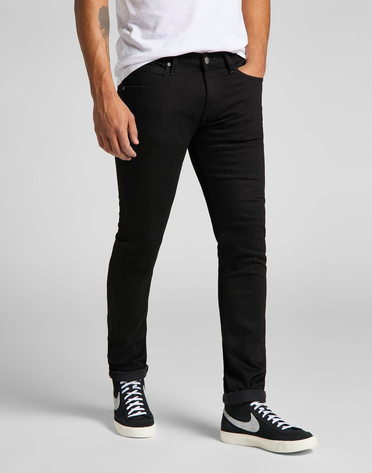 Luke Low Stretch in Clean Black - LEE Schweiz