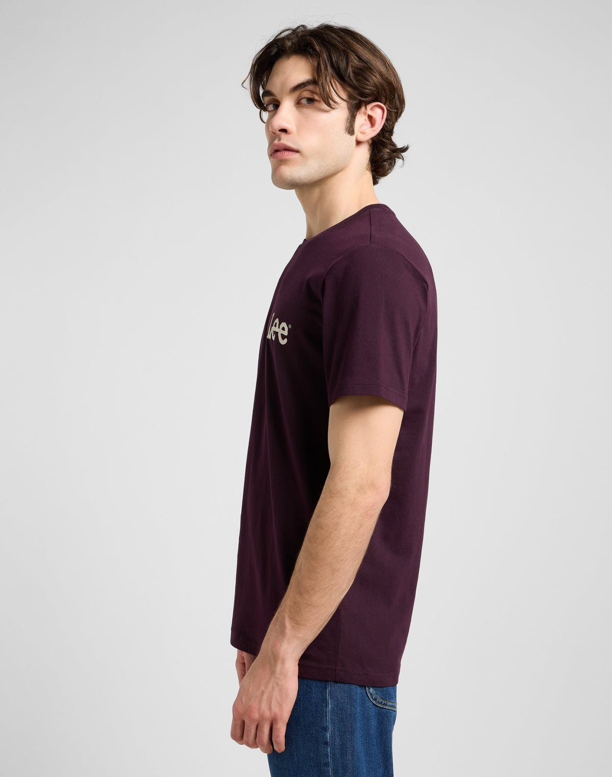 Medium Wobbly Lee Tee in Deep Wine - LEE Schweiz