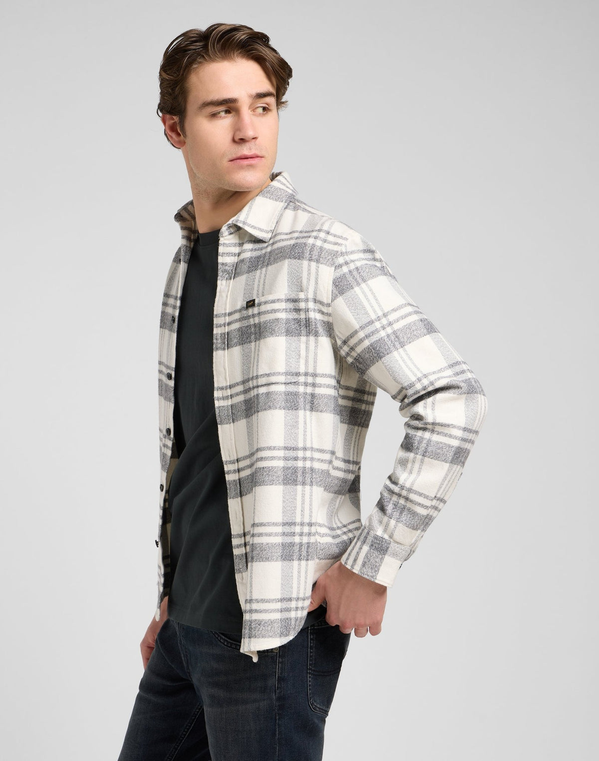Mercantile Shirt in Painter Gray Jaspe Plaid - LEE Schweiz