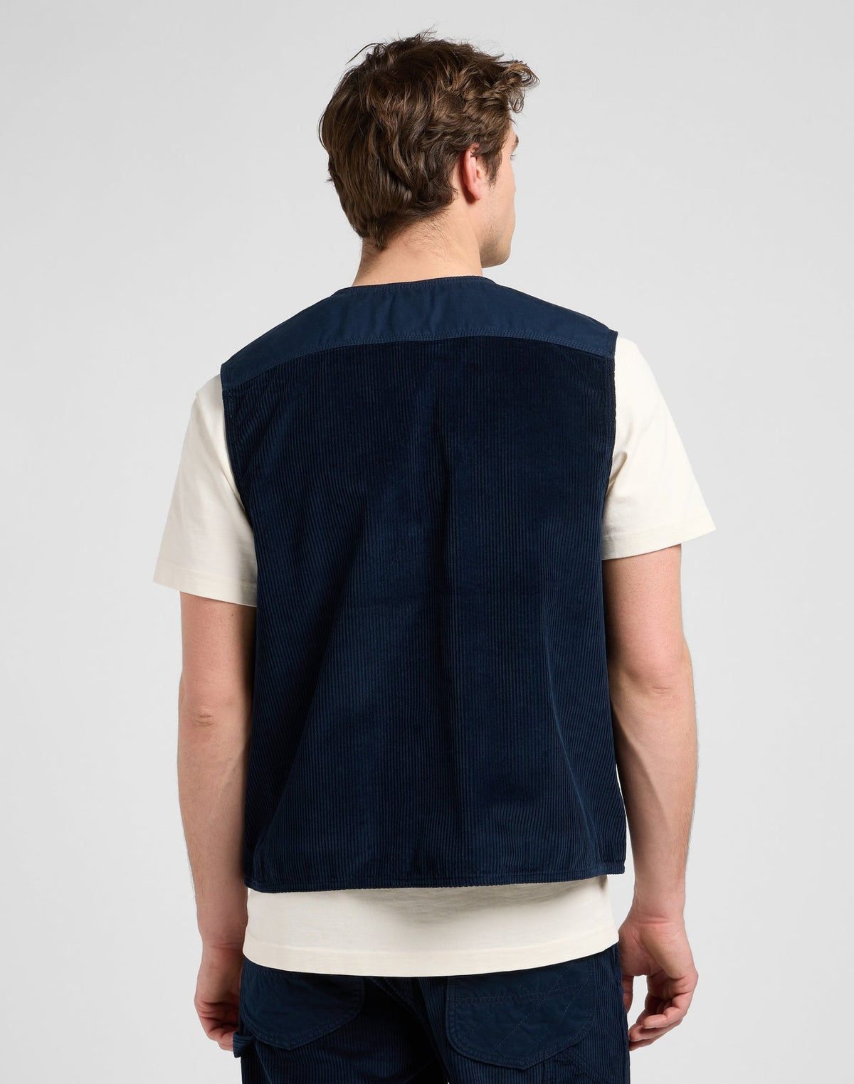 Mixed Media Ww Vest in Rivet Navy - LEE Schweiz