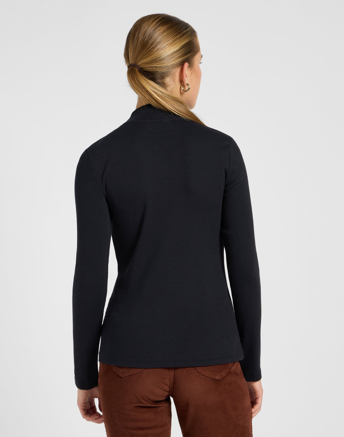 Mock Neck in Black - LEE Schweiz