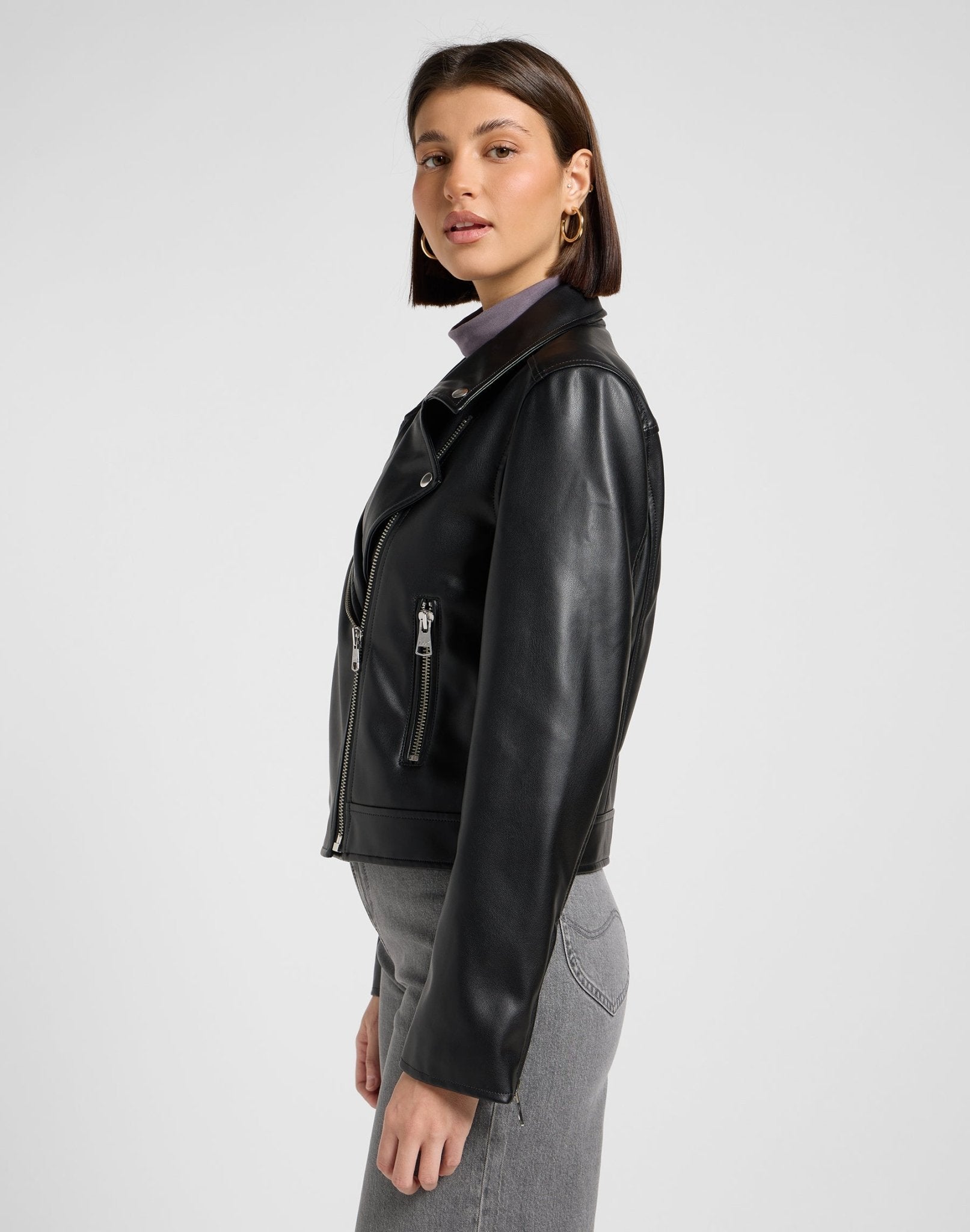 Moto Jacket in Black - LEE Schweiz