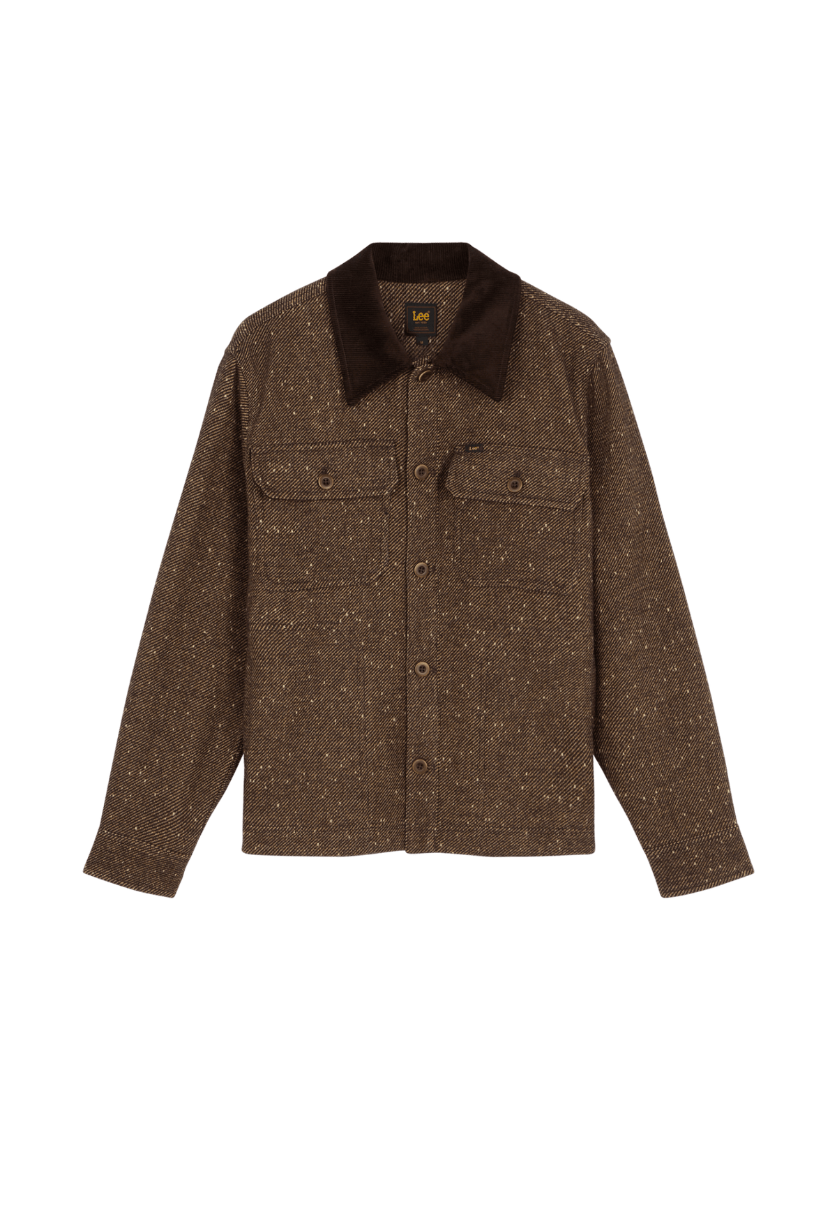 Overshirt Cord Collar Mix in Chocolate Torte - LEE Schweiz