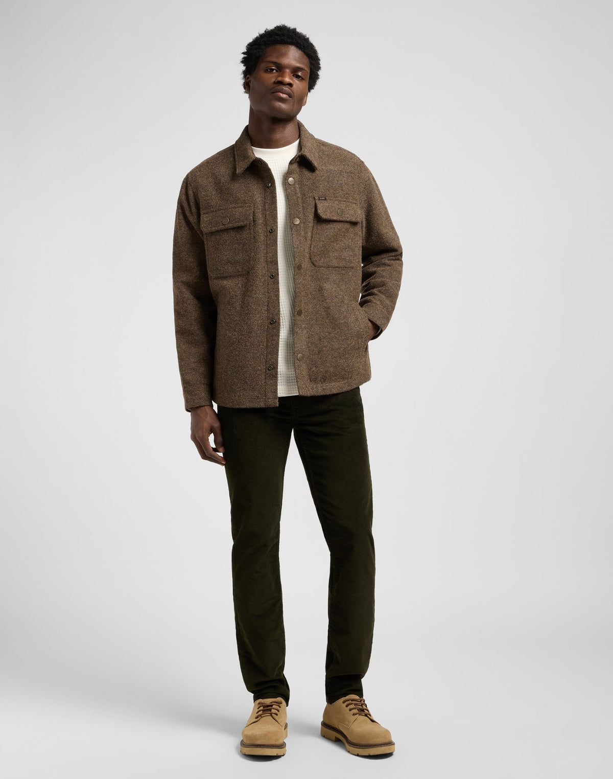 Overshirt in Brown Jaspe - LEE Schweiz