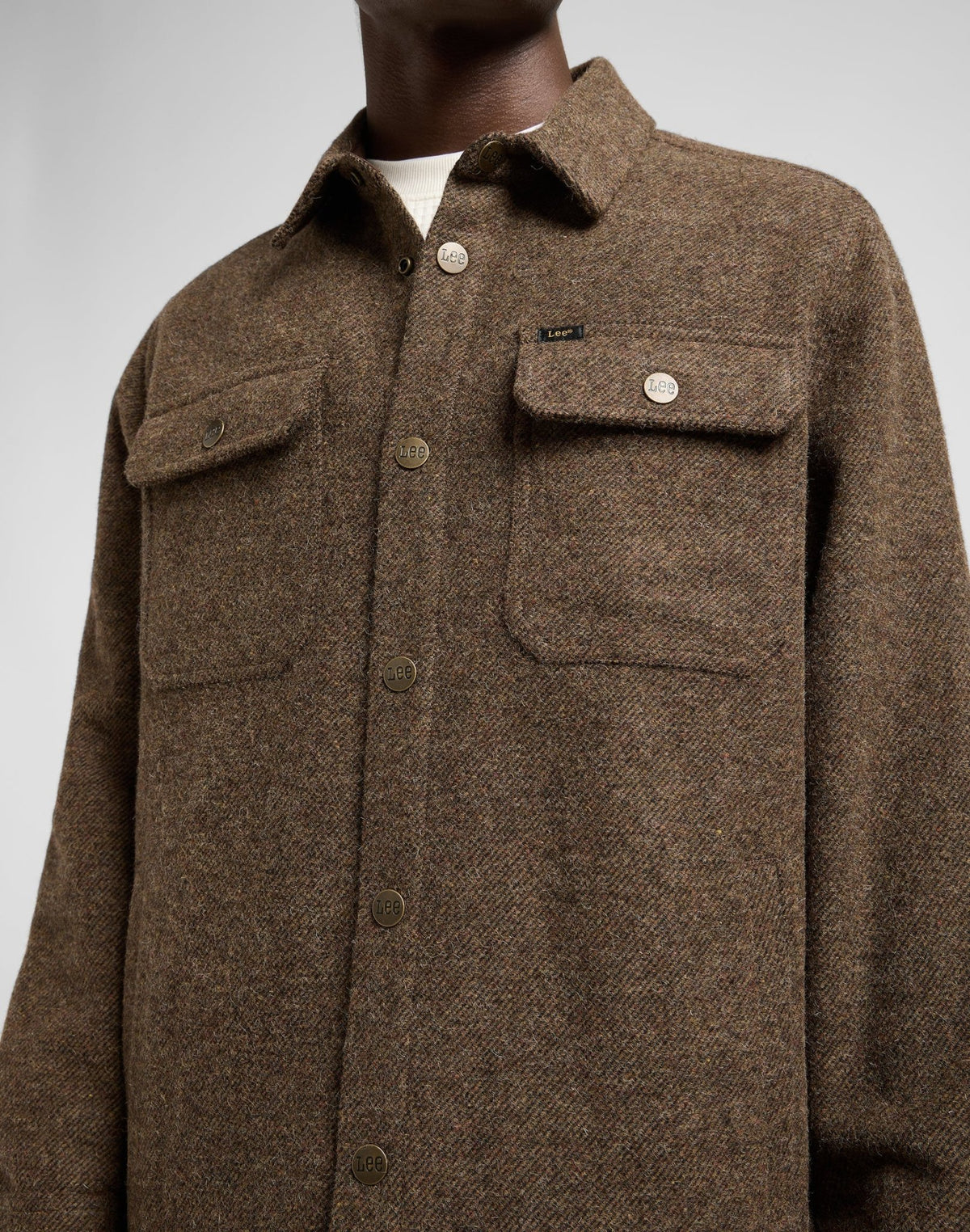 Overshirt in Brown Jaspe - LEE Schweiz