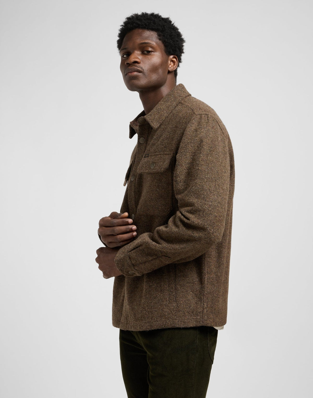 Overshirt in Brown Jaspe - LEE Schweiz