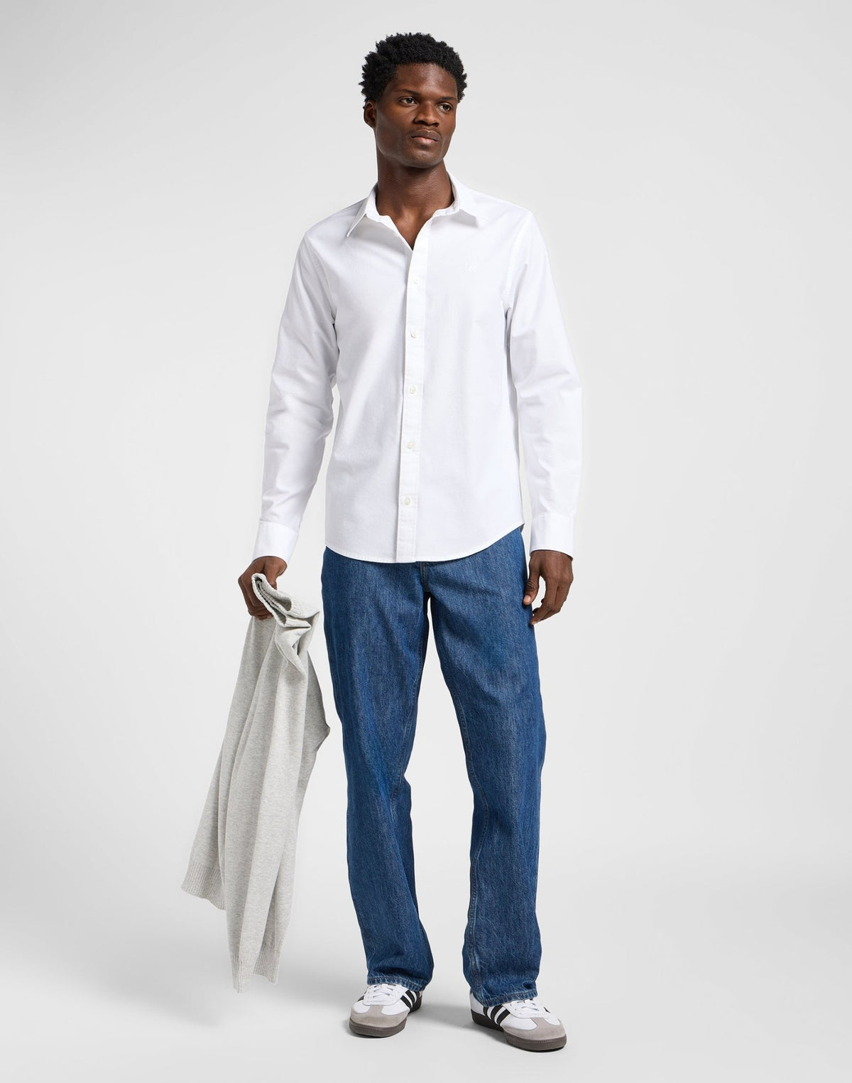 Patch Shirt in Bright White - LEE Schweiz