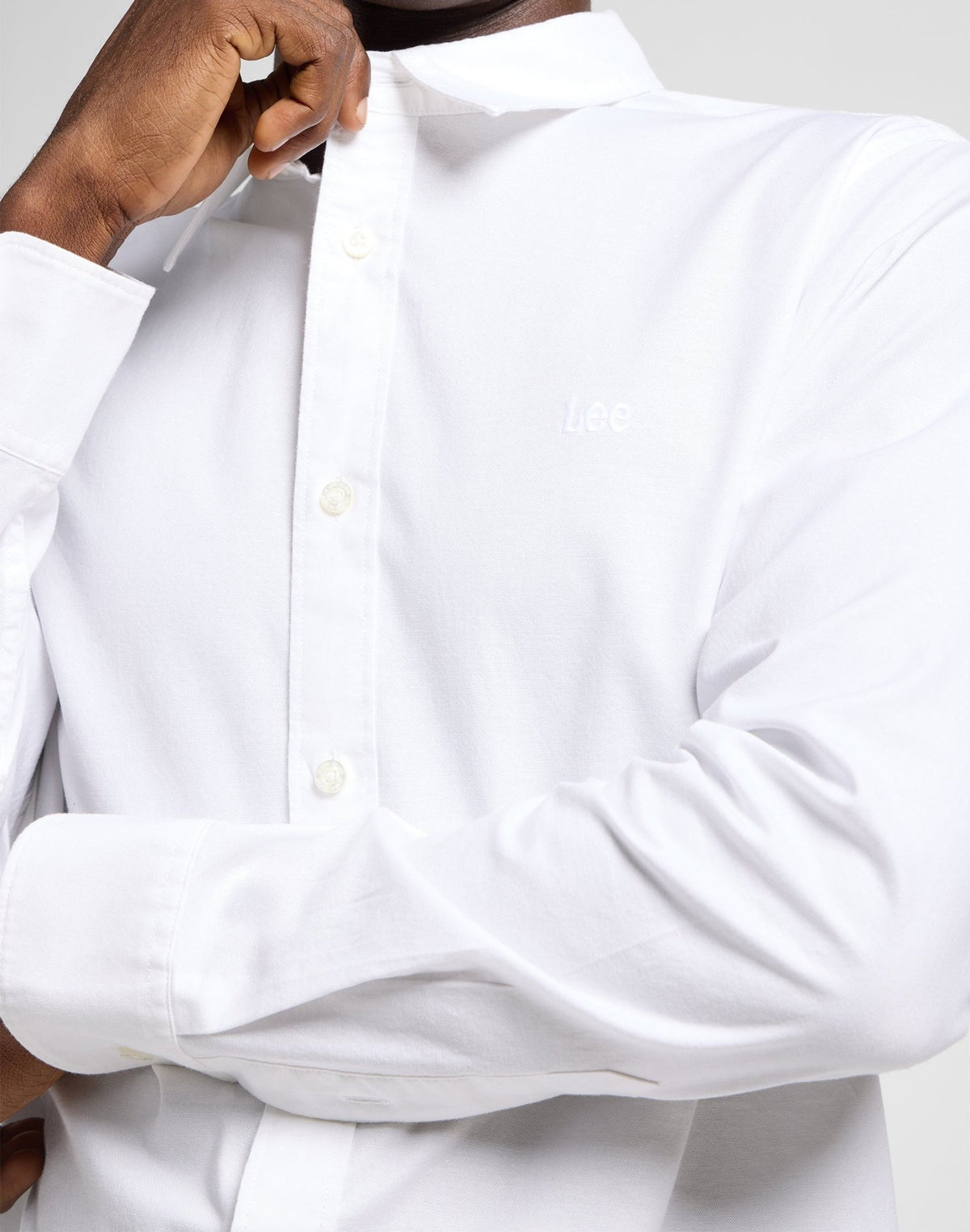 Patch Shirt in Bright White - LEE Schweiz