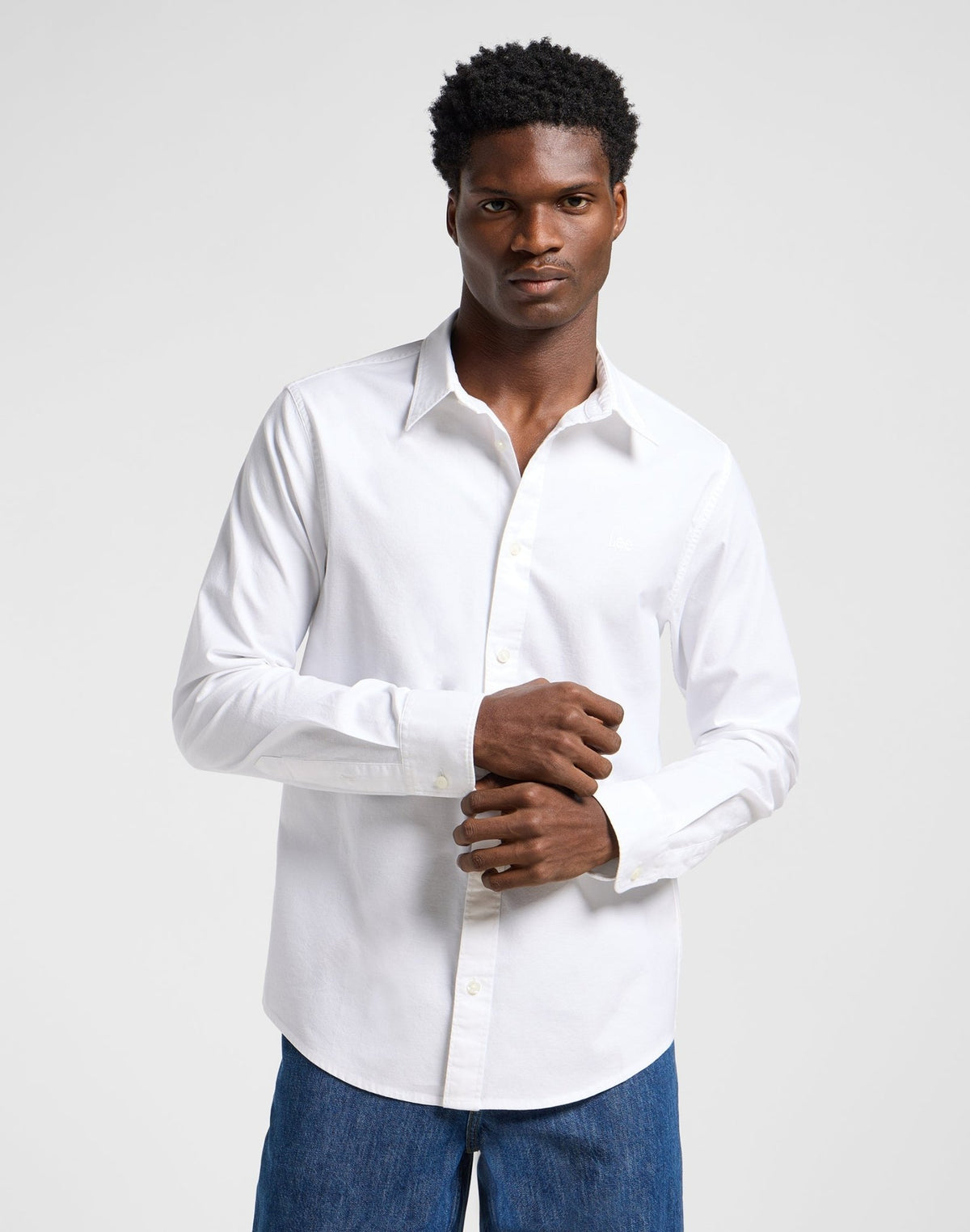 Patch Shirt in Bright White - LEE Schweiz