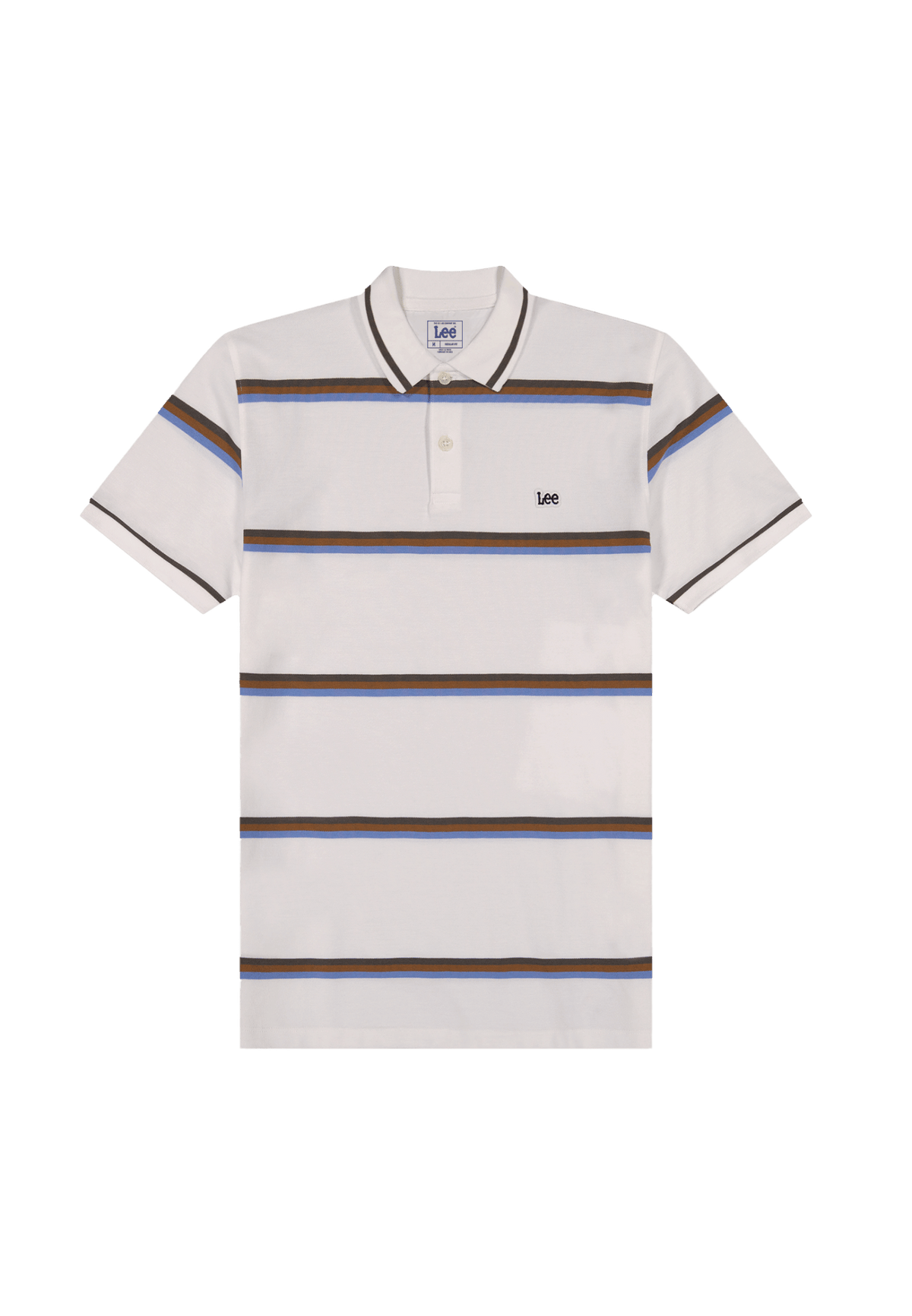 Pique Polo in Halogen Safari Stripe - LEE Schweiz