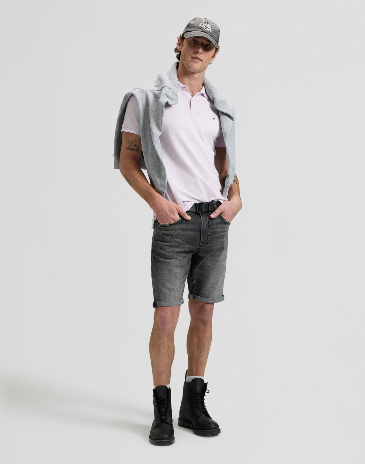 Pique Polo in Light Icy Pink - LEE Schweiz