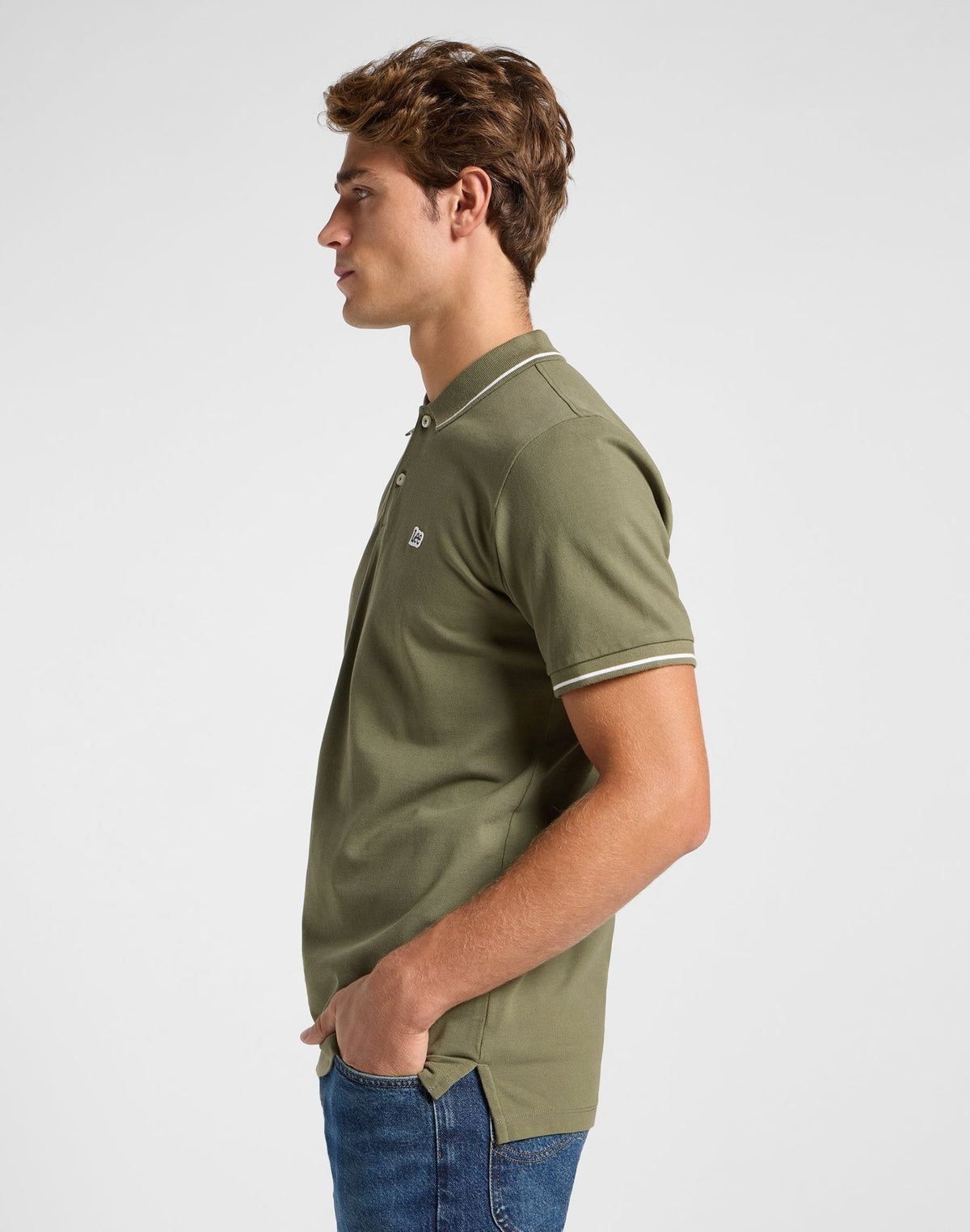 Pique Polo in Mercantile Green - LEE Schweiz