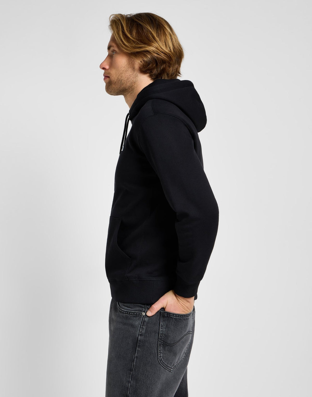 Plain Hoodie in Unionall Black - LEE Schweiz