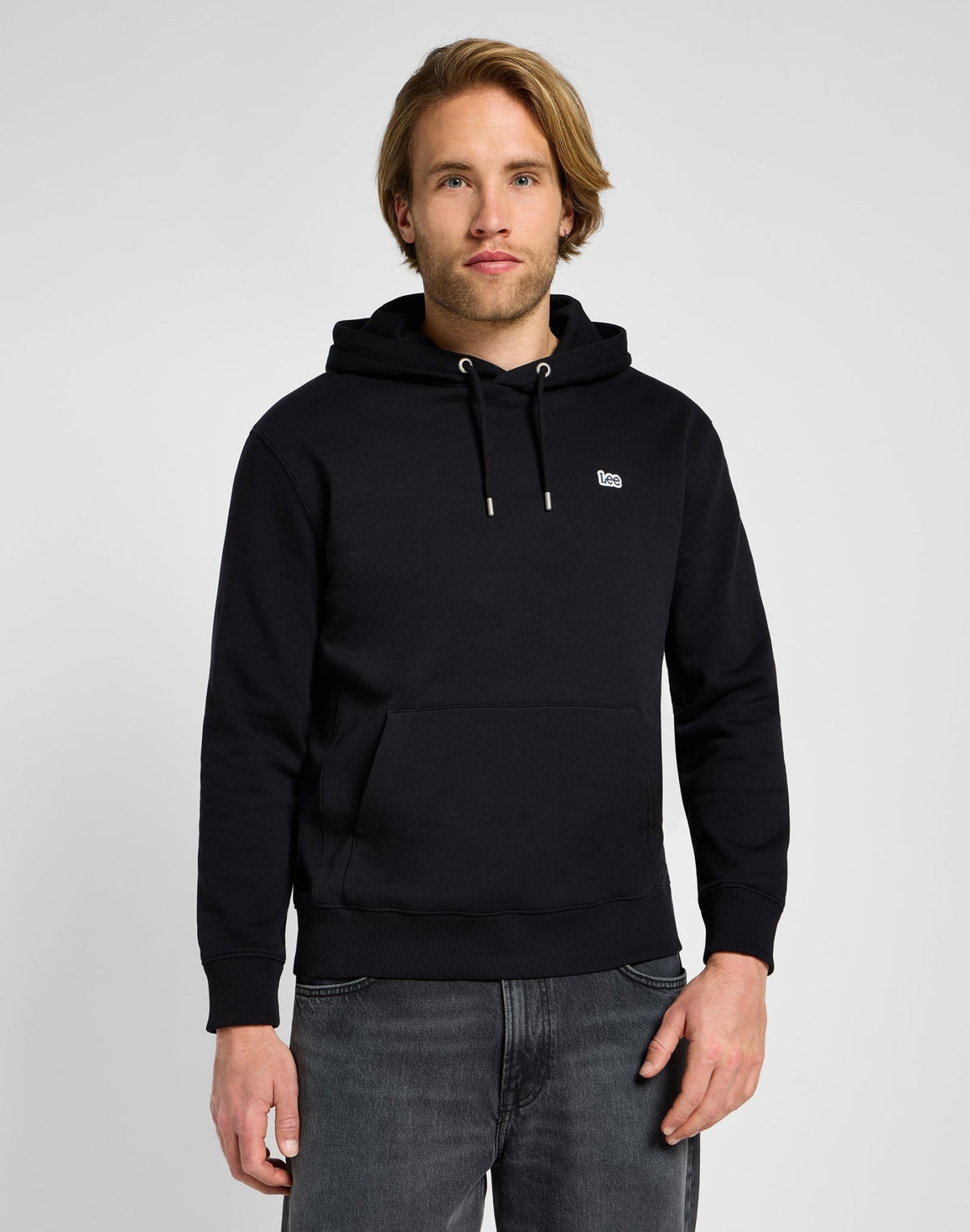 Plain Hoodie in Unionall Black - LEE Schweiz