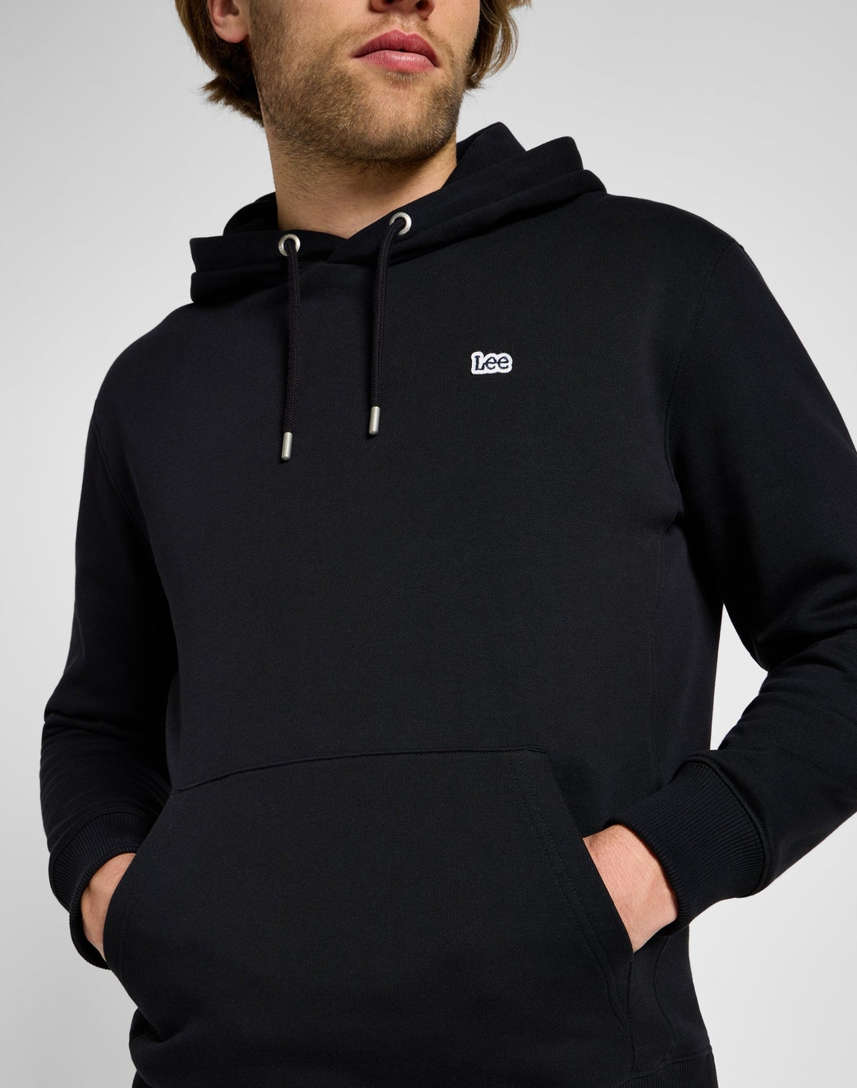 Plain Hoodie in Unionall Black - LEE Schweiz