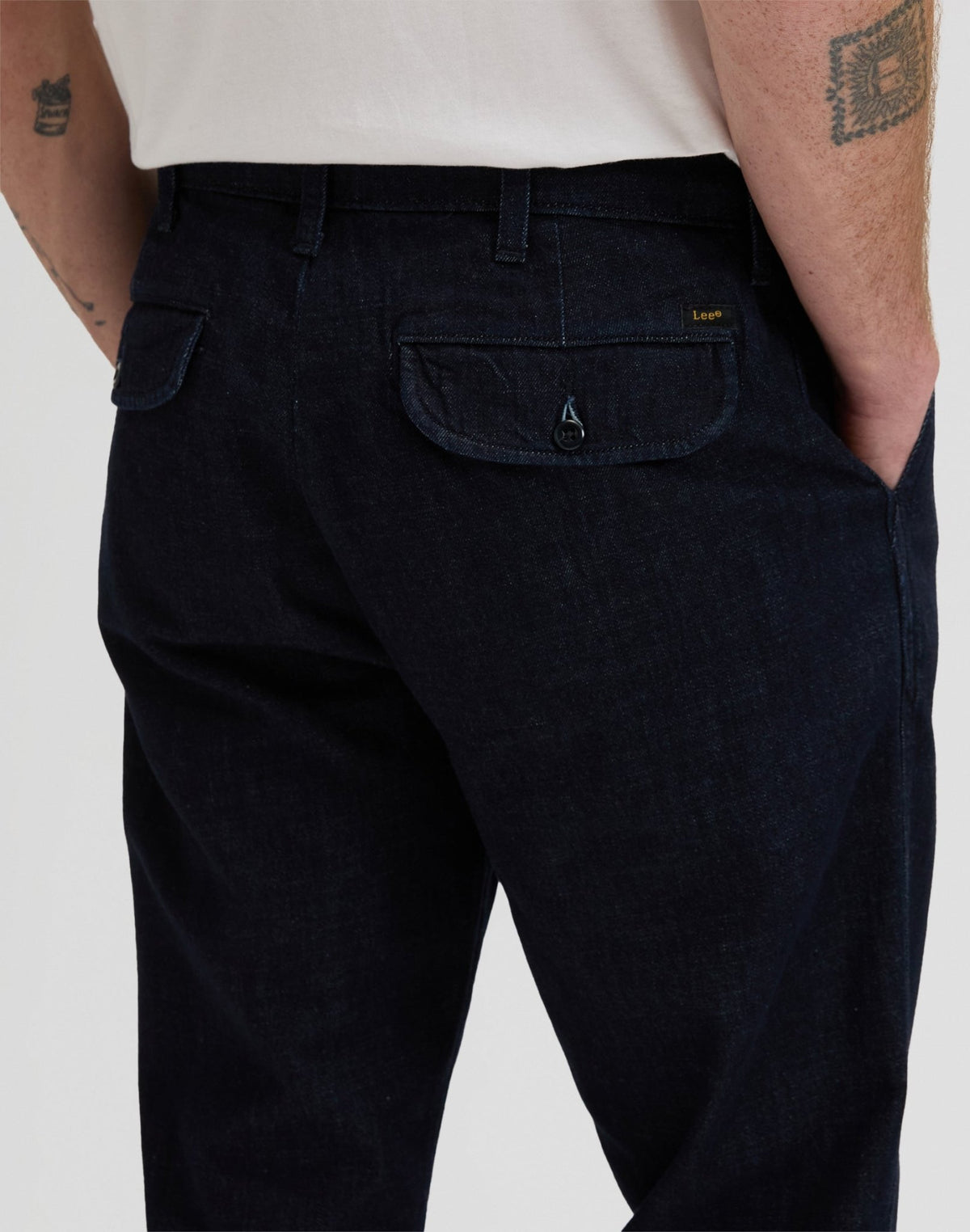 Pleated Chino in Rinse - LEE Schweiz