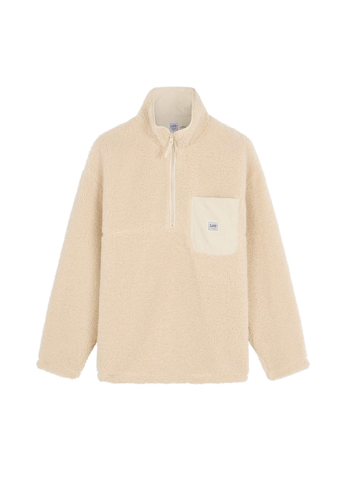 Pullover Workwear Half Zip in Warm Ecru - LEE Schweiz