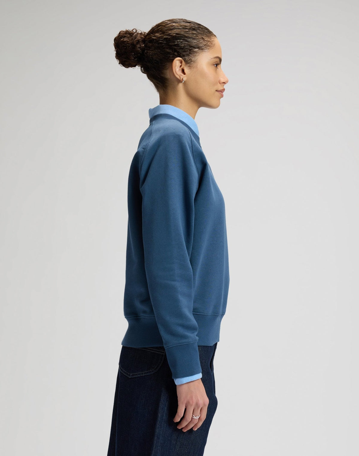 Raglan Crew Sweatshirt in Academy Blue - LEE Schweiz