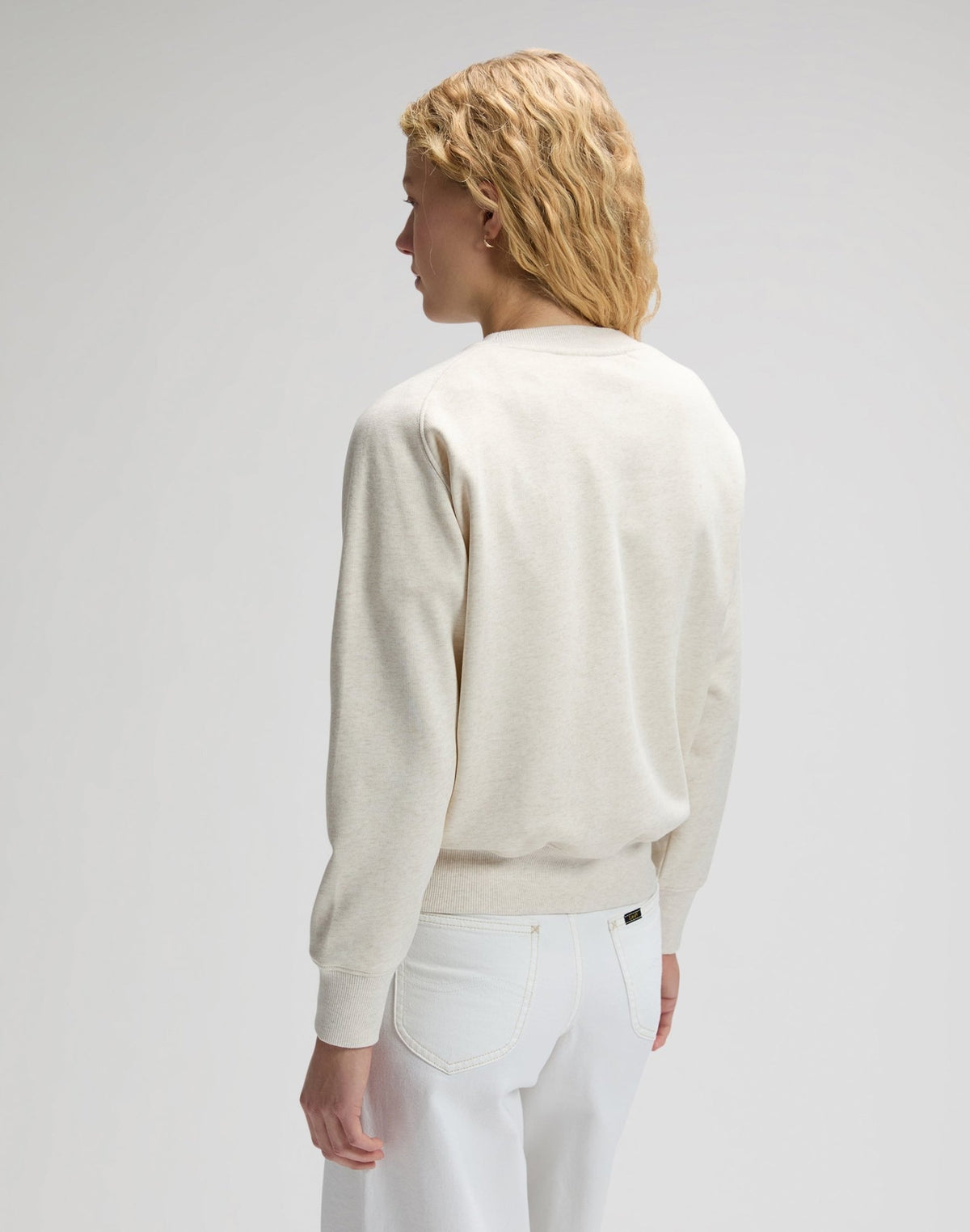 Raglan Crew Sweatshirt in Ecru Heather - LEE Schweiz