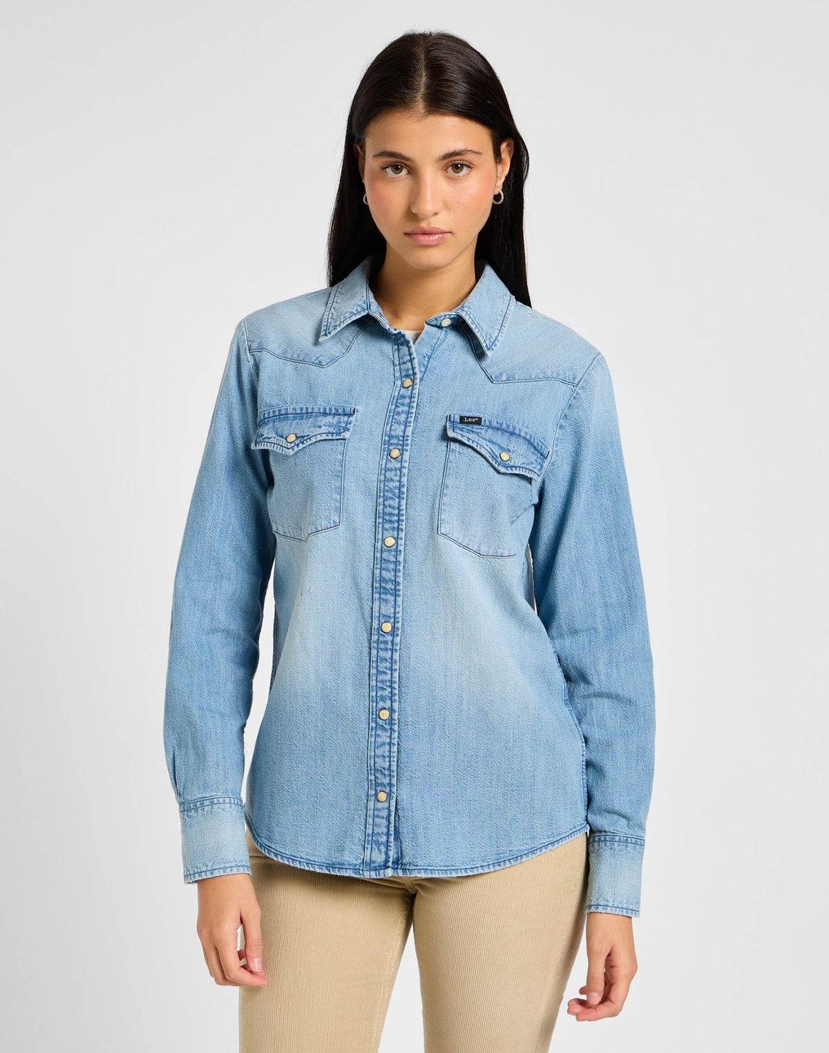 Regular Western Shirt in Modern Blue - LEE Schweiz