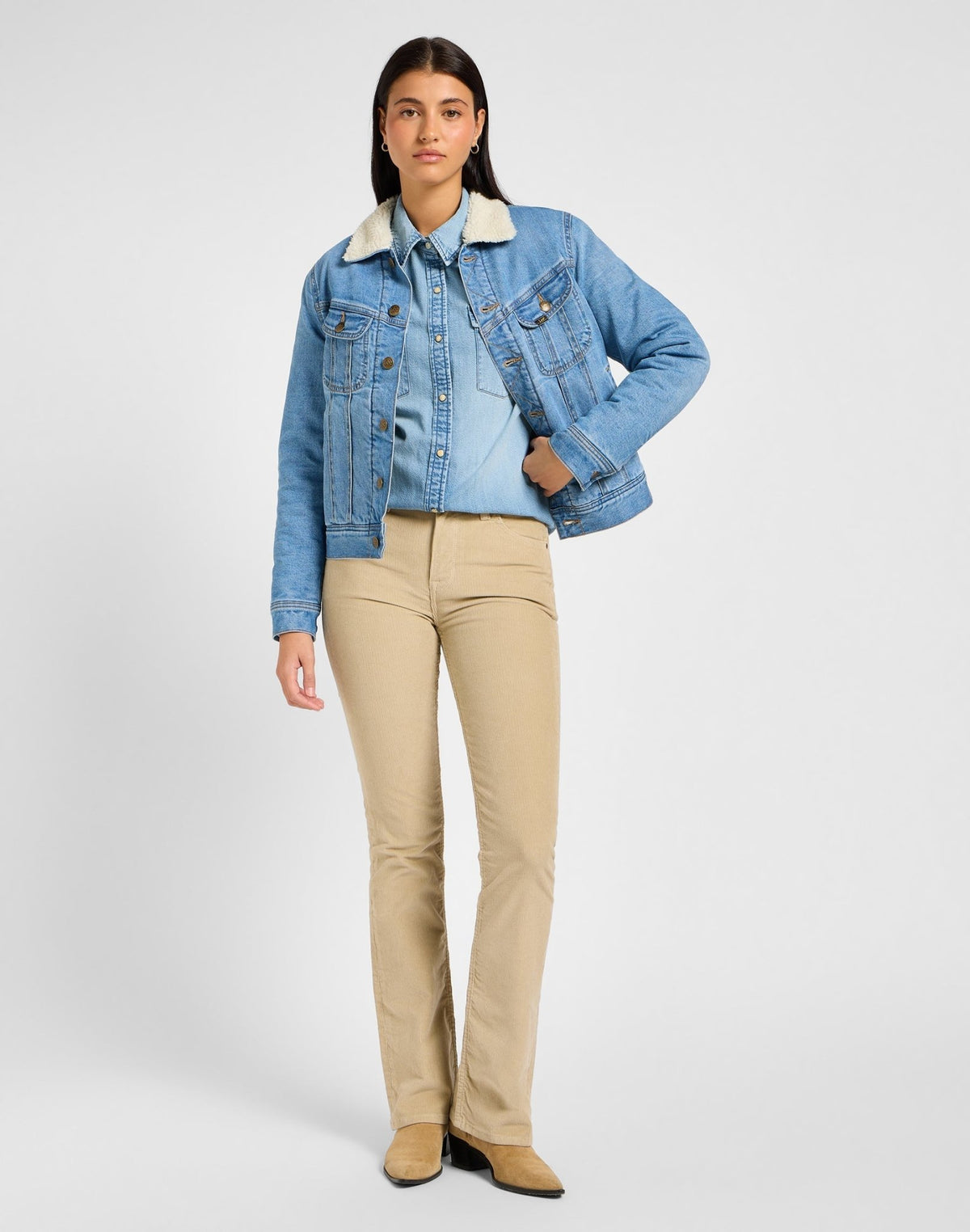 Regular Western Shirt in Modern Blue - LEE Schweiz