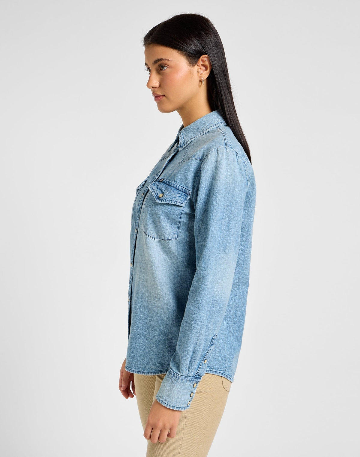 Regular Western Shirt in Modern Blue - LEE Schweiz