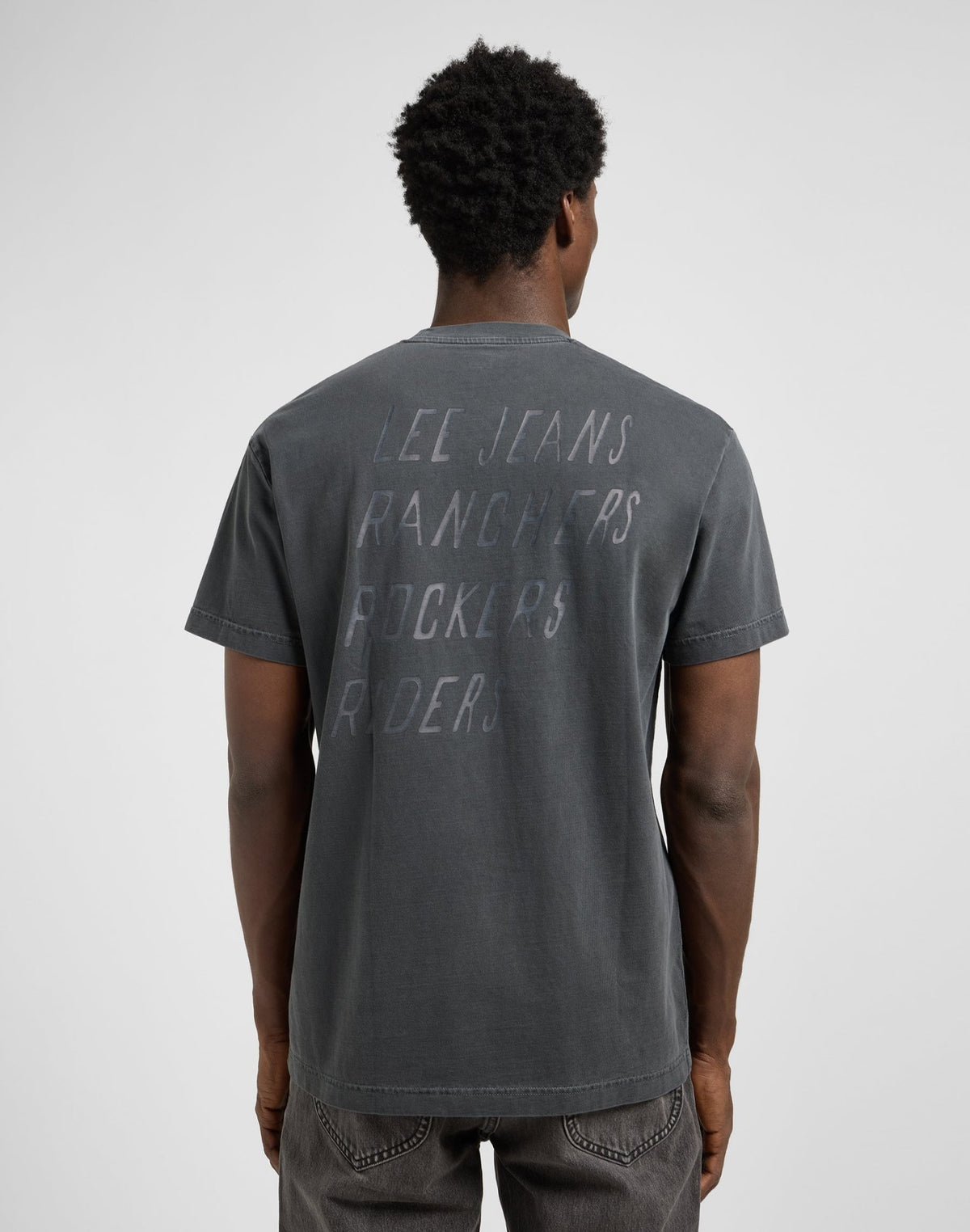 Relaxed Graphic Tee in Washed Black - LEE Schweiz