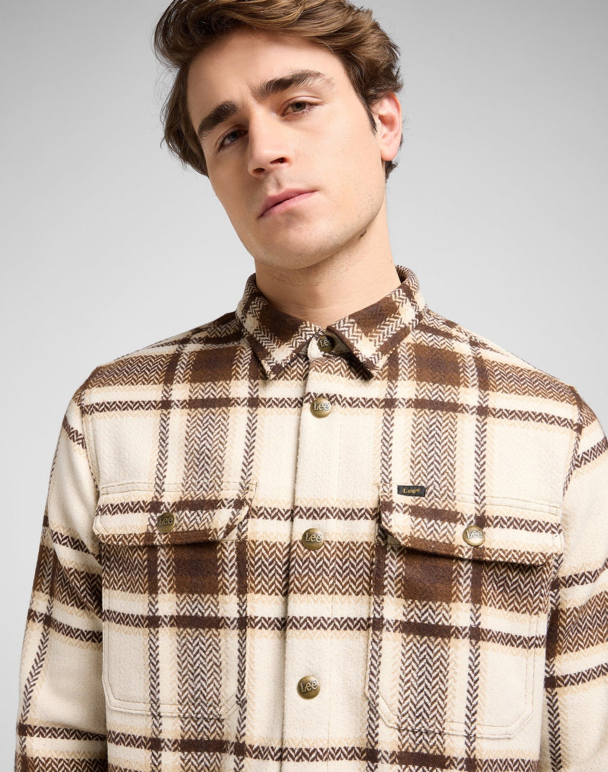 Relaxed Overshirt in Arabica Plaid - LEE Schweiz