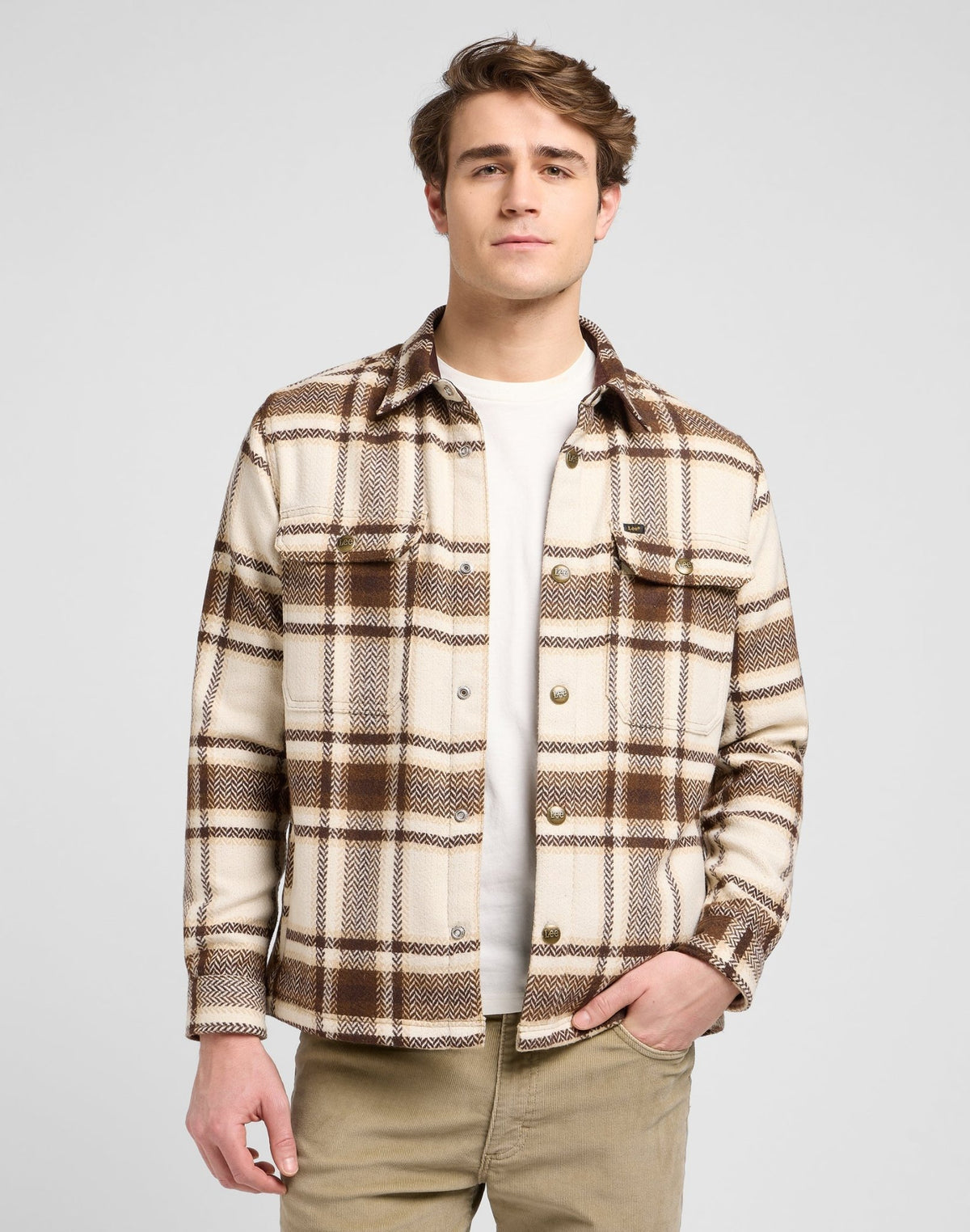 Relaxed Overshirt in Arabica Plaid - LEE Schweiz