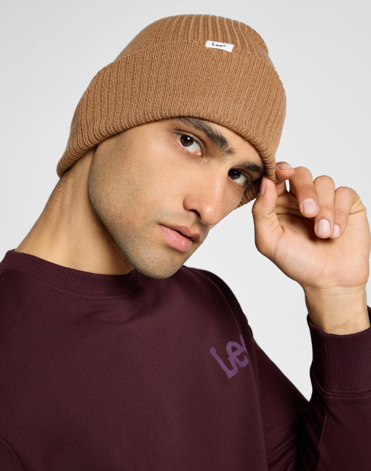 Ribbed Beanie in Clove - LEE Schweiz